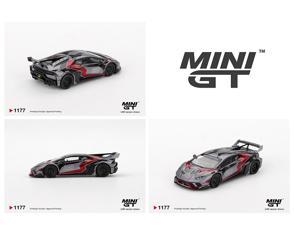 Mini GT 1:64 LB★WORKS Lamborghini Huracán GT RONIN – Grey