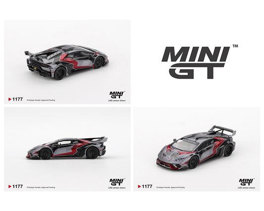 Mini GT 1:64 LB★WORKS Lamborghini Huracán GT RONIN – Grey