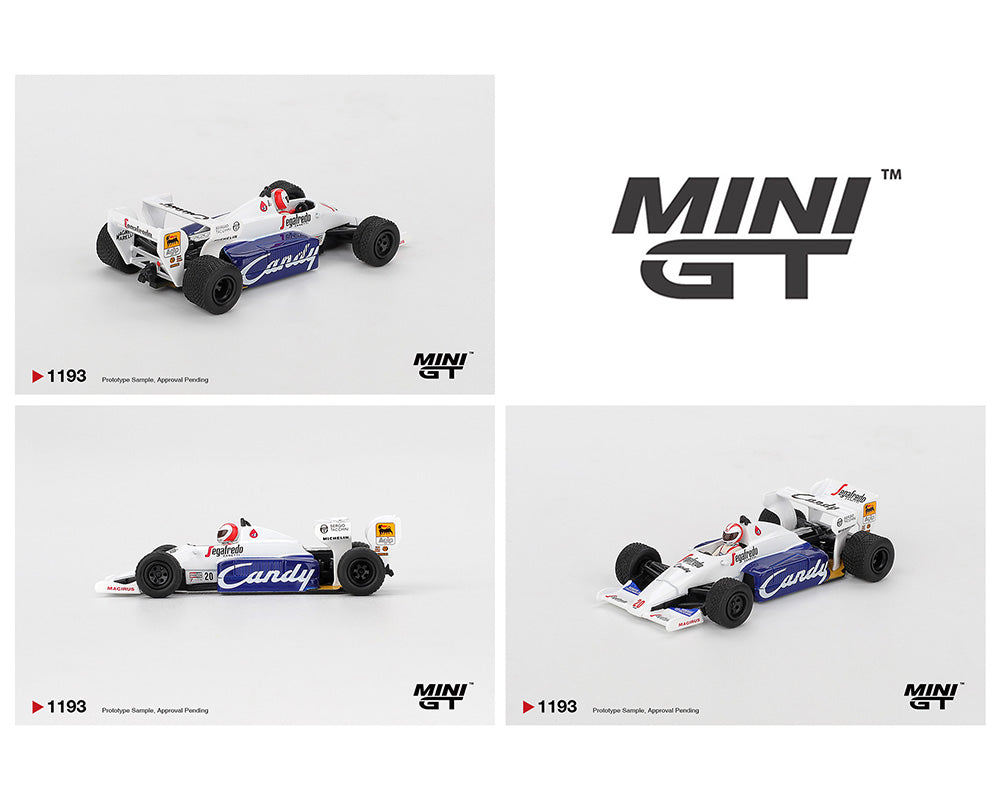 Mini GT 1:64 Toleman TG184 #20 Johnny Cecotto 1984 Monaco Grand Prix
