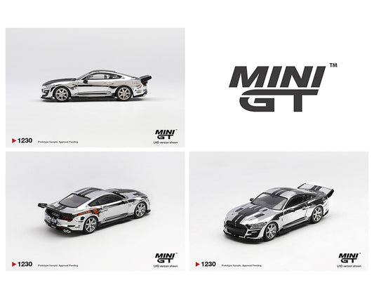 Mini GT 1:64 Shelby GT500 Dragon Snake Concept – Chrome Silver – Limited Edition