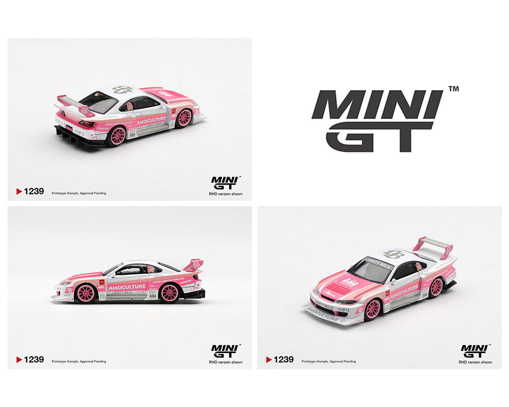 Mini GT 1:64 Nissan Silvia (S15) LB-Super Silhouette AMOCULTURE – Limited Edition