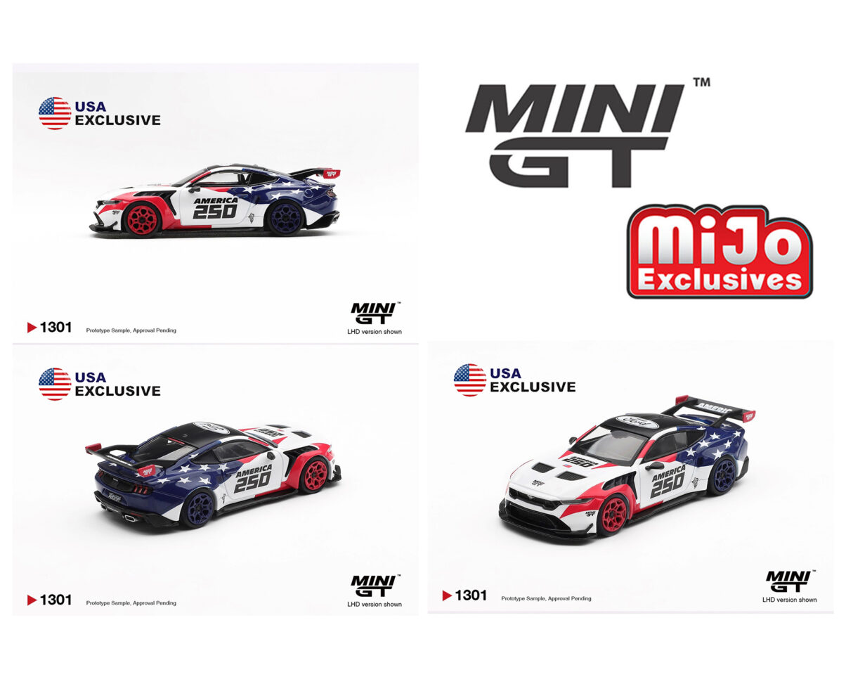Mini GT 1:64 Ford Mustang GTD America 250 USA Exclusive LHD- Limited Edition – Mijo Exclusives.