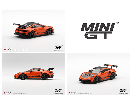 Mini GT 1:64 Porsche 911 (992) GT3 RS Weissach Package – Gulf Orange