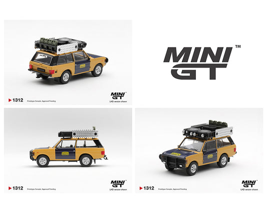 Mini GT 1:64 Range Rover 1981 Camel Trophy Sumatra H.Fischer & W.Bays