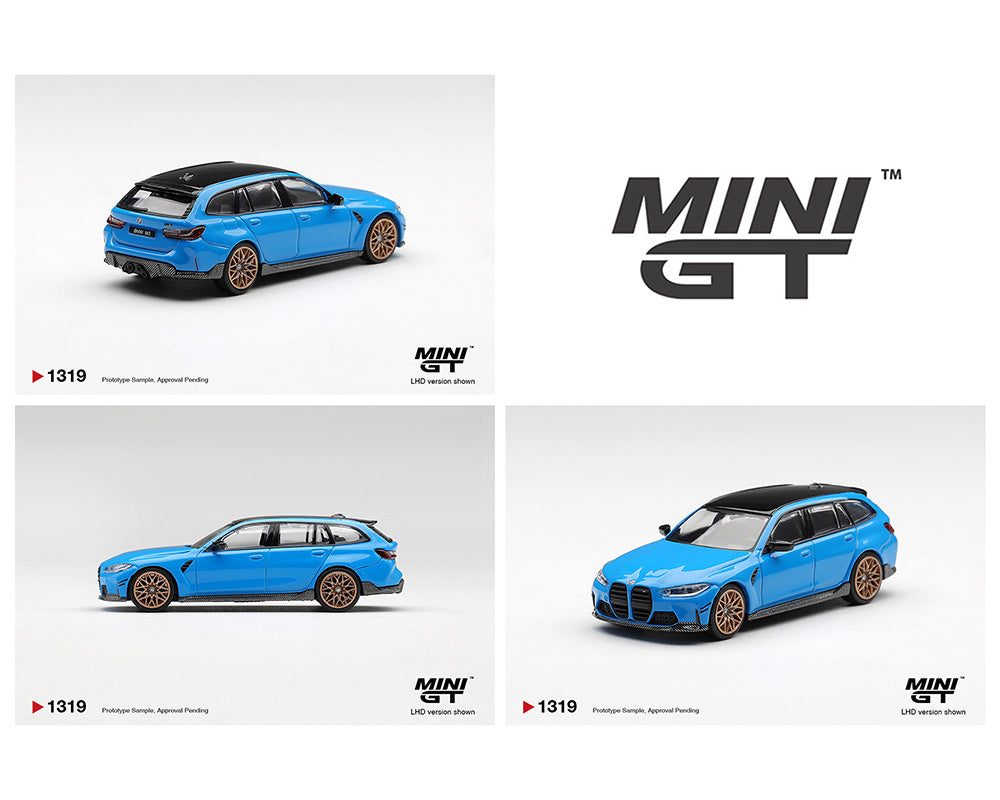 Mini GT 1:64 BMW M3 M Performance Touring Riviera Blue – Limited Edition