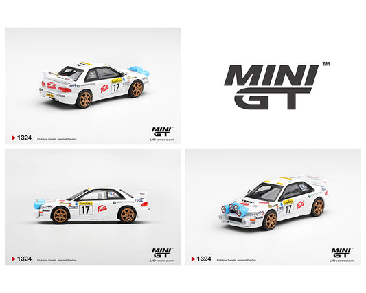 Mini GT 1:64 Subaru Impreza WRC98 #17 1999 Rally Monte-Carlo – White – Limited Edition