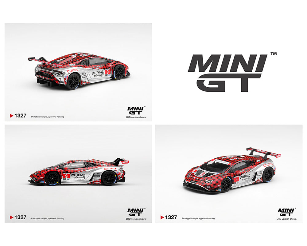 Mini GT 1:64 Lamborghini Huracan GT3 EVO2 #9 Pfaff Motorsports 2025 IMSA WeatherTech GTD Pro – Limited Edition