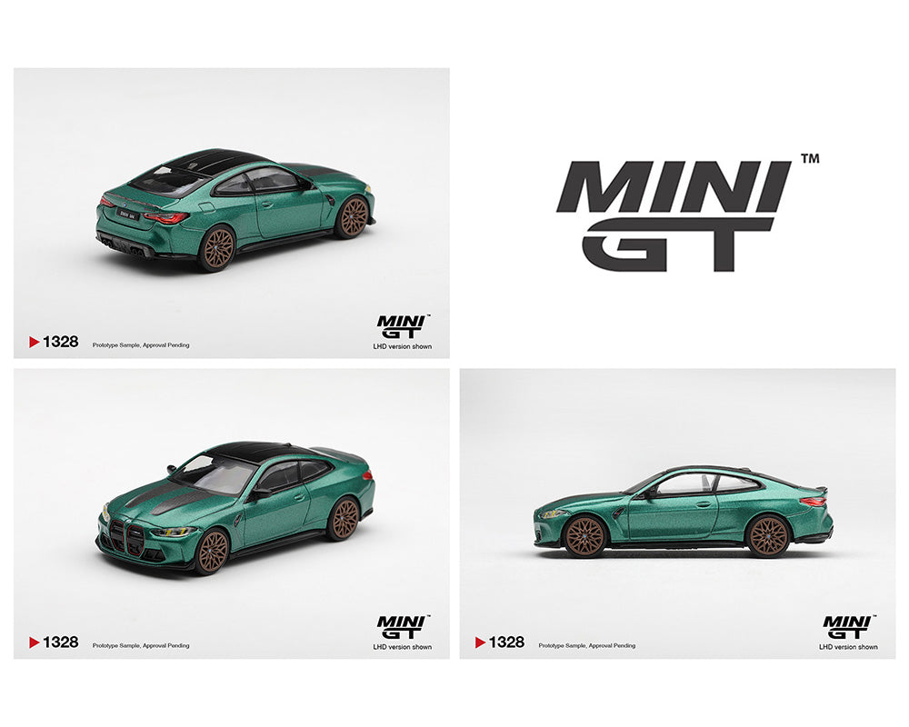 Mini GT 1:64 BMW M4 CS Frozen Isle of Man Green Metallic – Limited Edition
