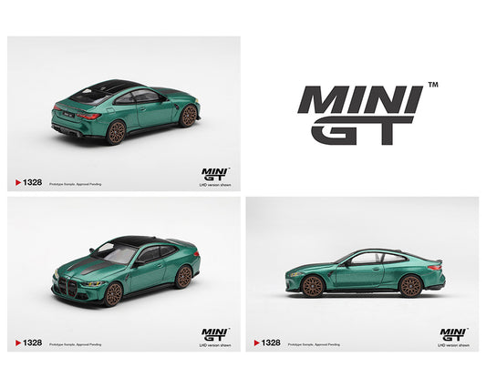 Mini GT 1:64 BMW M4 CS Frozen Isle of Man Green Metallic – Limited Edition
