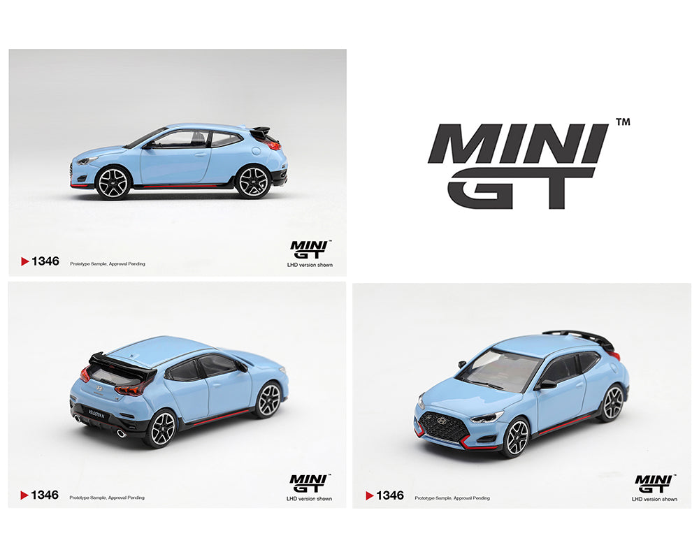 Mini GT 1:64 Hyundai Veloster N Performance – Blue – Korea Exclusive – Limited Edition