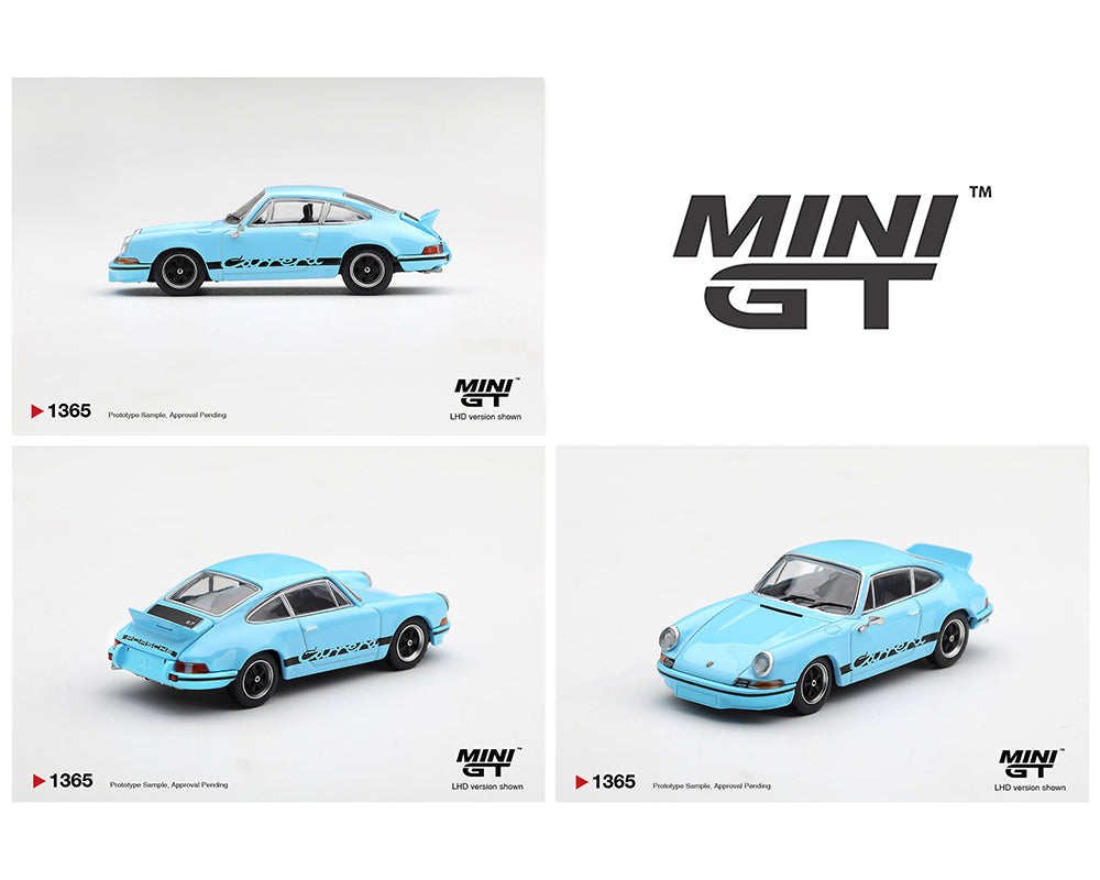 Mini GT 1:64 Porsche 911 Carrera RS 2.7 – Gulf Blue with Black – Limited Edition