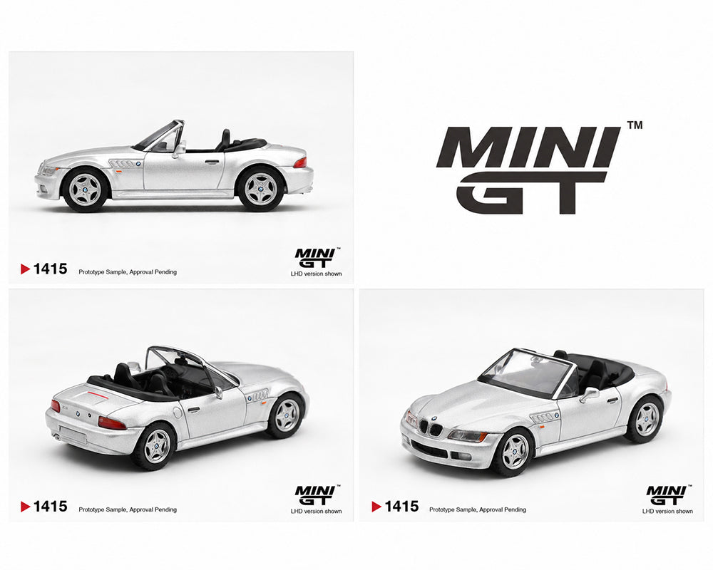 Mini GT 1:64 BMW Z3 Titanium Silver – Limited Edition
