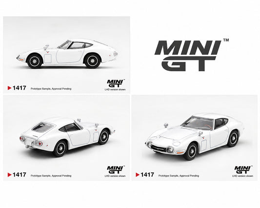 Mini GT 1:64 Toyota 2000GT Pegasus White – Limited Edition