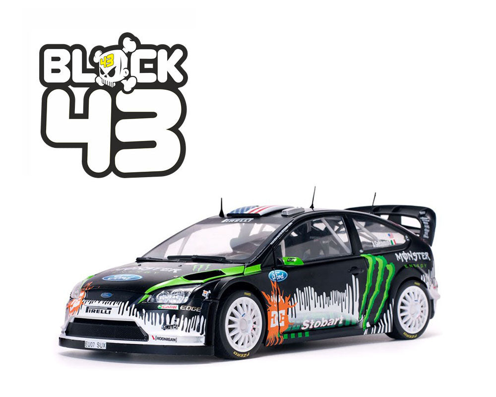 Sunstar 1:18 2010 Ford Focus RS Rally Day Ken Block – Black