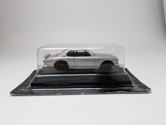 Kyosho 1/64 Scale Minicar Collection Nissan Skyline GT-R (KPGC10) 1969 (Silver)