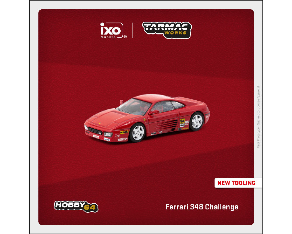 Tarmac Works 1:64 Ferrari 348 Challenge Presentation Red – Hobby64