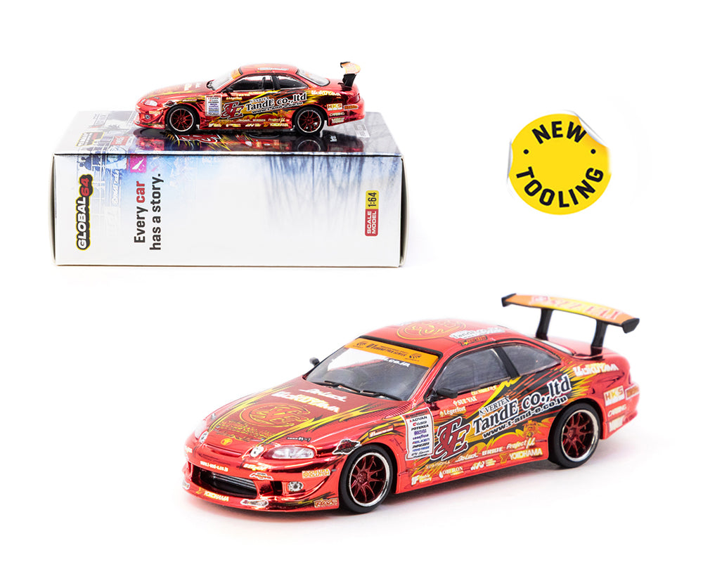 Tarmac Works 1:64 Vertex Ridge TE3006 Soarer Chrome Red – Special Edition – GLOBAL64