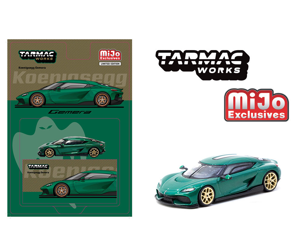 (Preorder) Tarmac Works 1:64 Koenigsegg Gemera – Green – Global64 – MiJo Exclusives Limited Edition