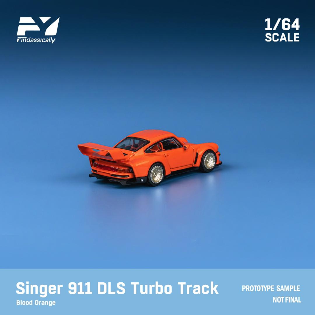 ミニカー Finclassically 1/64 Singer 911DLS Turbo Finclassically 1:64 Singer 911 DLS Turbo Race Orange
