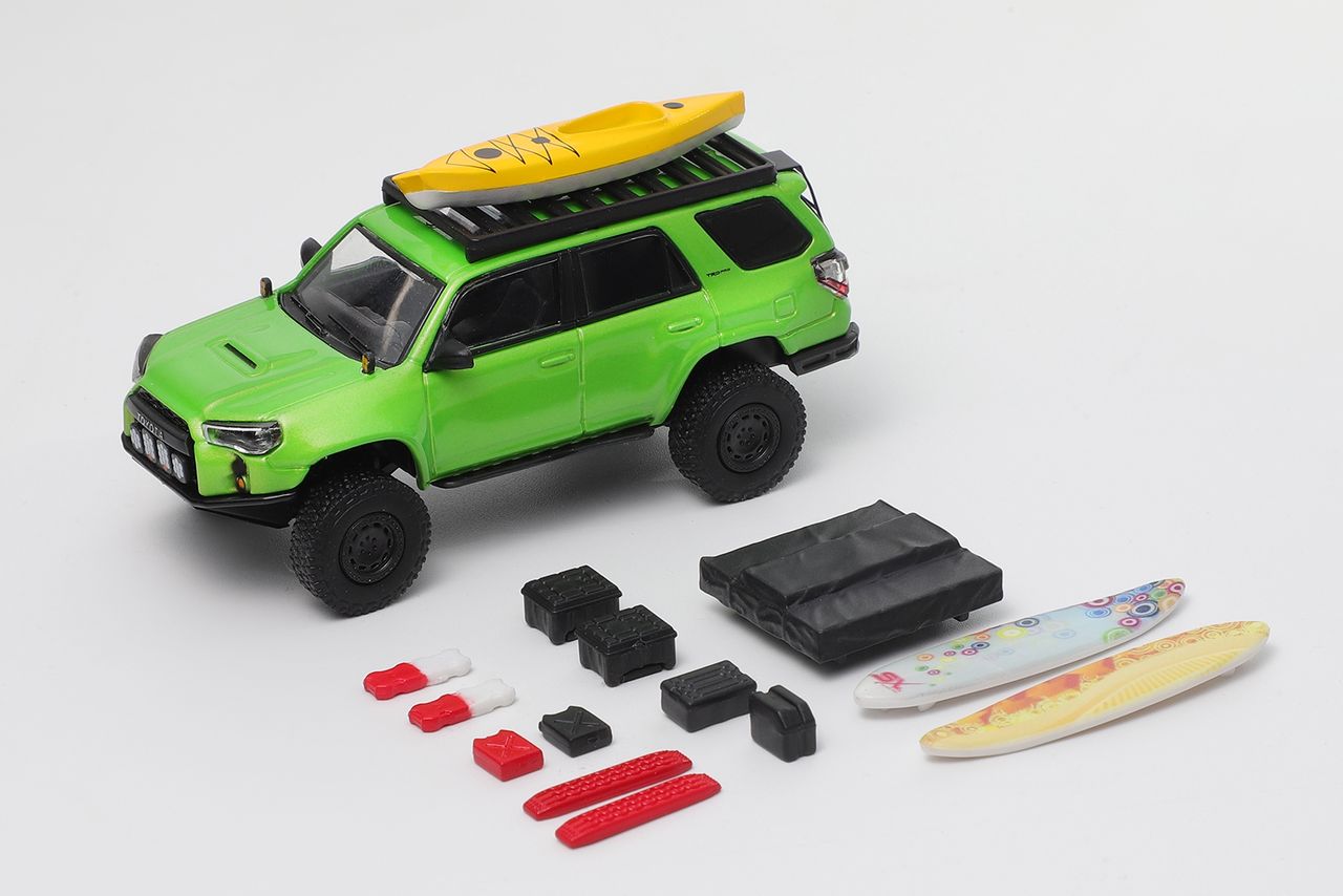 GCD 1/64 Toyota 4Runner Overland Widebody Green – DiecastTalk