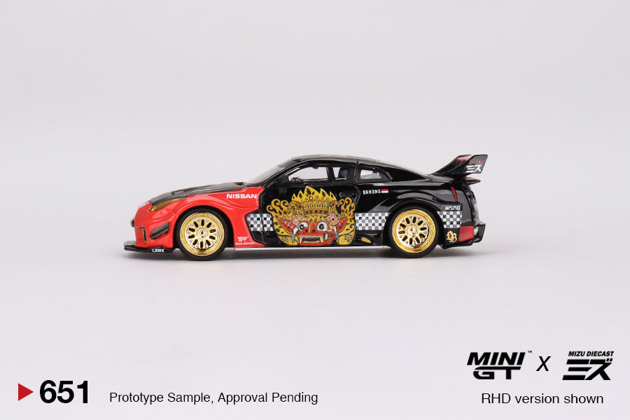 (Preorder) Mini GT 1:64 LB-Silhouette WORKS GT NISSAN 35GT-RR Ver.1  “BARONG” MINI GT x MIZU Diecast