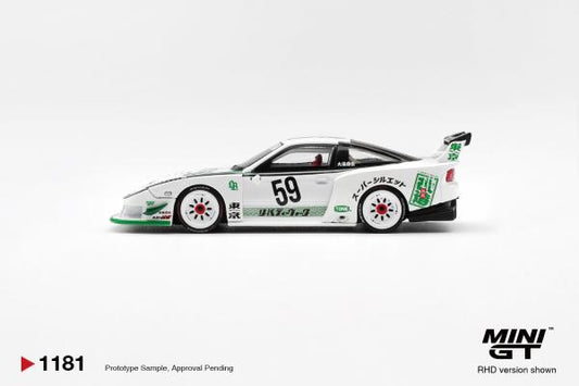 Mini GT 1:64 Nissan LB-Super Silhouette 180SX White