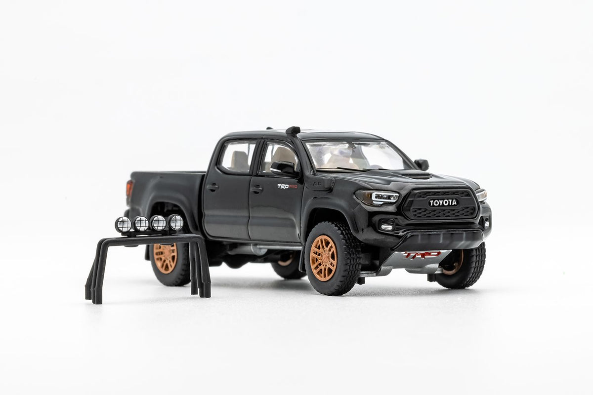 GCD US Exclusive 1/64 Toyota Tacoma TRD PRO Black with Roll