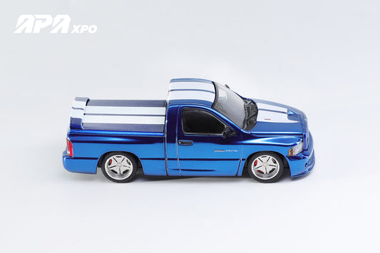 GCD Shoom Dodge Ram SRT10 Blue Chrome 1:64 Diecast APAxpo Exclusive