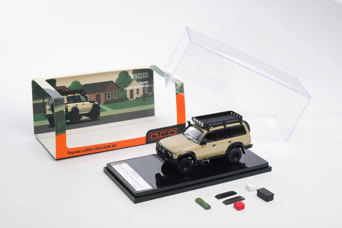 GCD 1:64 Toyota Land Cruiser 80 Overland Sand Color