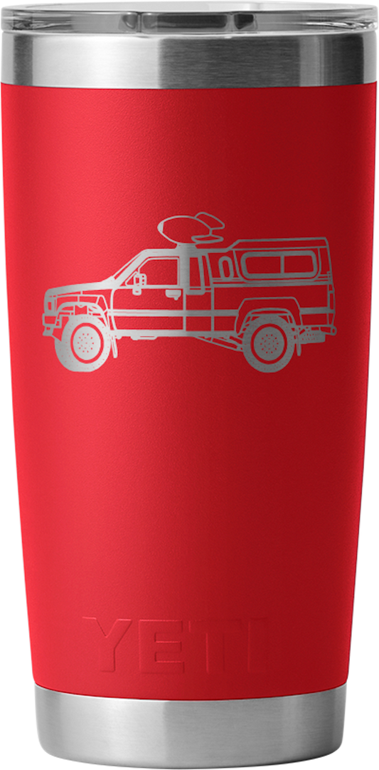 YETI DiecastTalk Exclusive HIlux Red Rambler® 20 oz Tumbler WITH MAGSLIDER™ LID