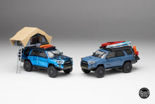 Load image into Gallery viewer, DiecastTalk x Front Runner 1/64 Toyota 4Runner TRD PRO Overland Cavalry Blue Ltd 1008 pcs