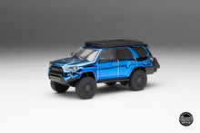 Load image into Gallery viewer, DiecastTalk x Front Runner 1/64 Toyota 4Runner TRD PRO Overland Cavalry Blue Ltd 1008 pcs