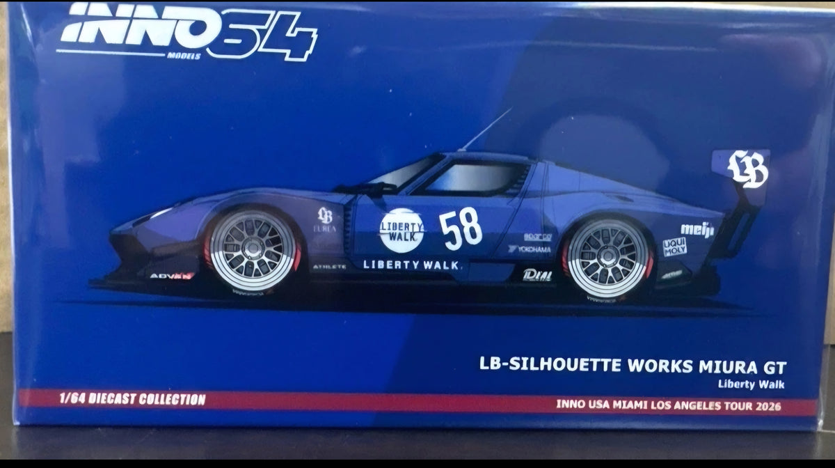 Inno64 1/64 LBWK Lamborghini Miura Los Angeles Pop