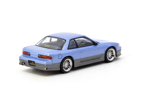 Tarmac Works 1/64 VERTEX Nissan Silvia S13 Blue/Grey - GLOBAL64