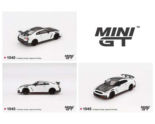 Mini GT 1:64 Nissan GT-R Nismo 2024 – Brilliant White Pearl