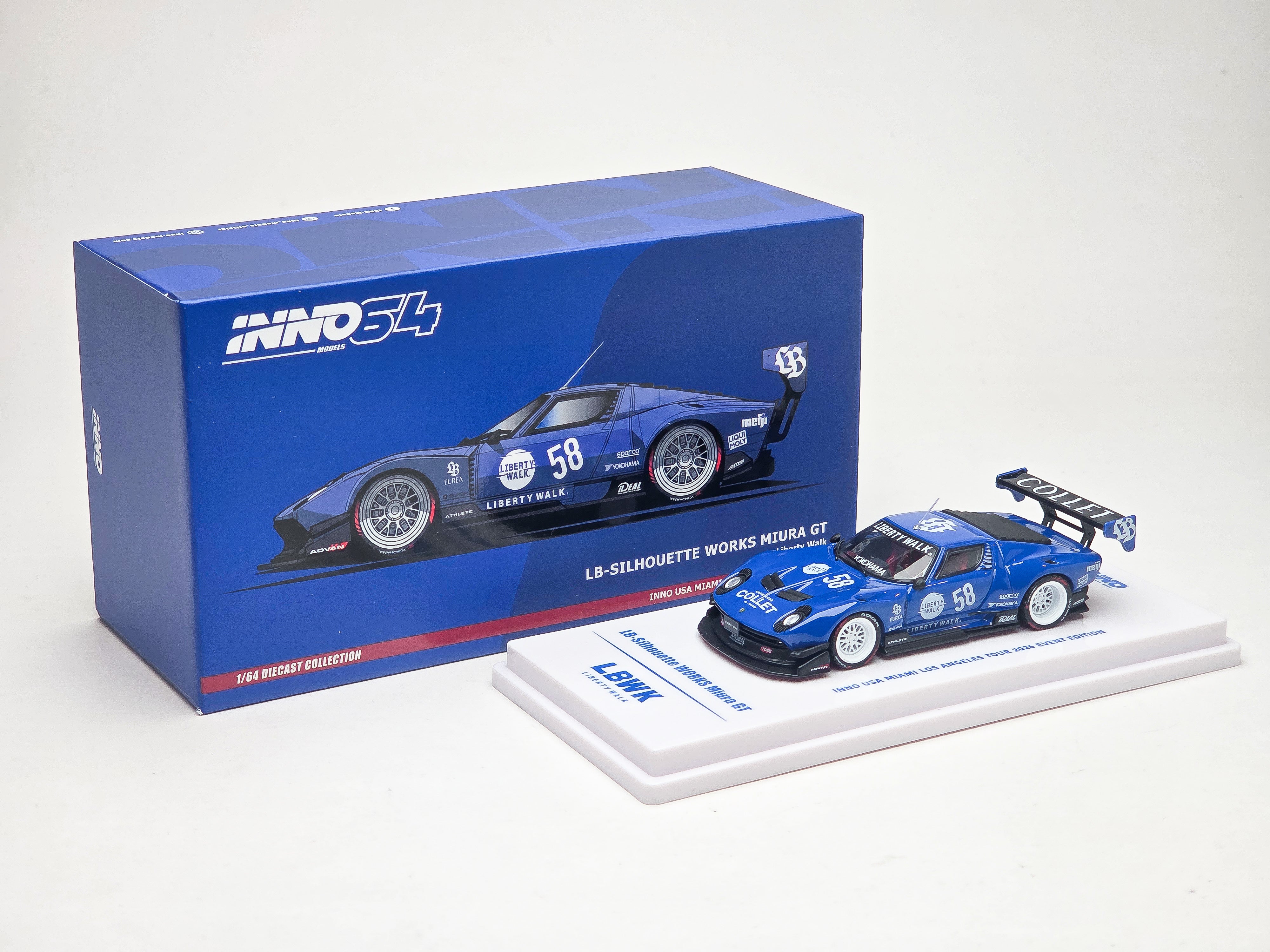 Inno64 1/64 LBWK Lamborghini Miura Los Angeles Pop – DiecastTalk