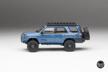 Load image into Gallery viewer, DiecastTalk x Front Runner 1/64 Toyota 4Runner TRD PRO Overland Cavalry Blue Ltd 1008 pcs