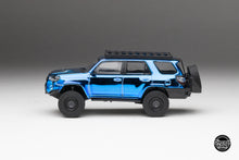 Load image into Gallery viewer, DiecastTalk x Front Runner 1/64 Toyota 4Runner TRD PRO Overland Cavalry Blue Ltd 1008 pcs