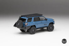 Load image into Gallery viewer, DiecastTalk x Front Runner 1/64 Toyota 4Runner TRD PRO Overland Cavalry Blue Ltd 1008 pcs