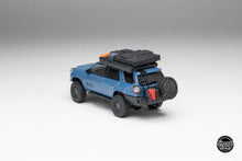 Load image into Gallery viewer, DiecastTalk x Front Runner 1/64 Toyota 4Runner TRD PRO Overland Cavalry Blue Ltd 1008 pcs
