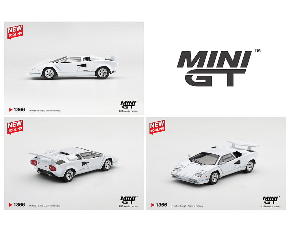Mini GT 1:64 Lamborghini Countach LP500S White