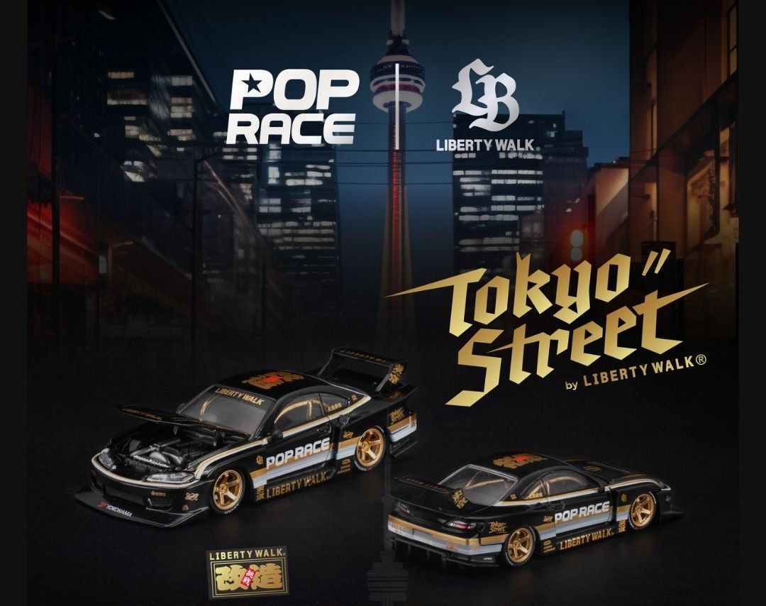 Poprace 1/64 LBWK Nissan S15 Silvia Silhouette Los Angeles Pop