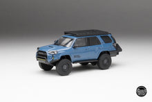 Load image into Gallery viewer, DiecastTalk x Front Runner 1/64 Toyota 4Runner TRD PRO Overland Cavalry Blue Ltd 1008 pcs