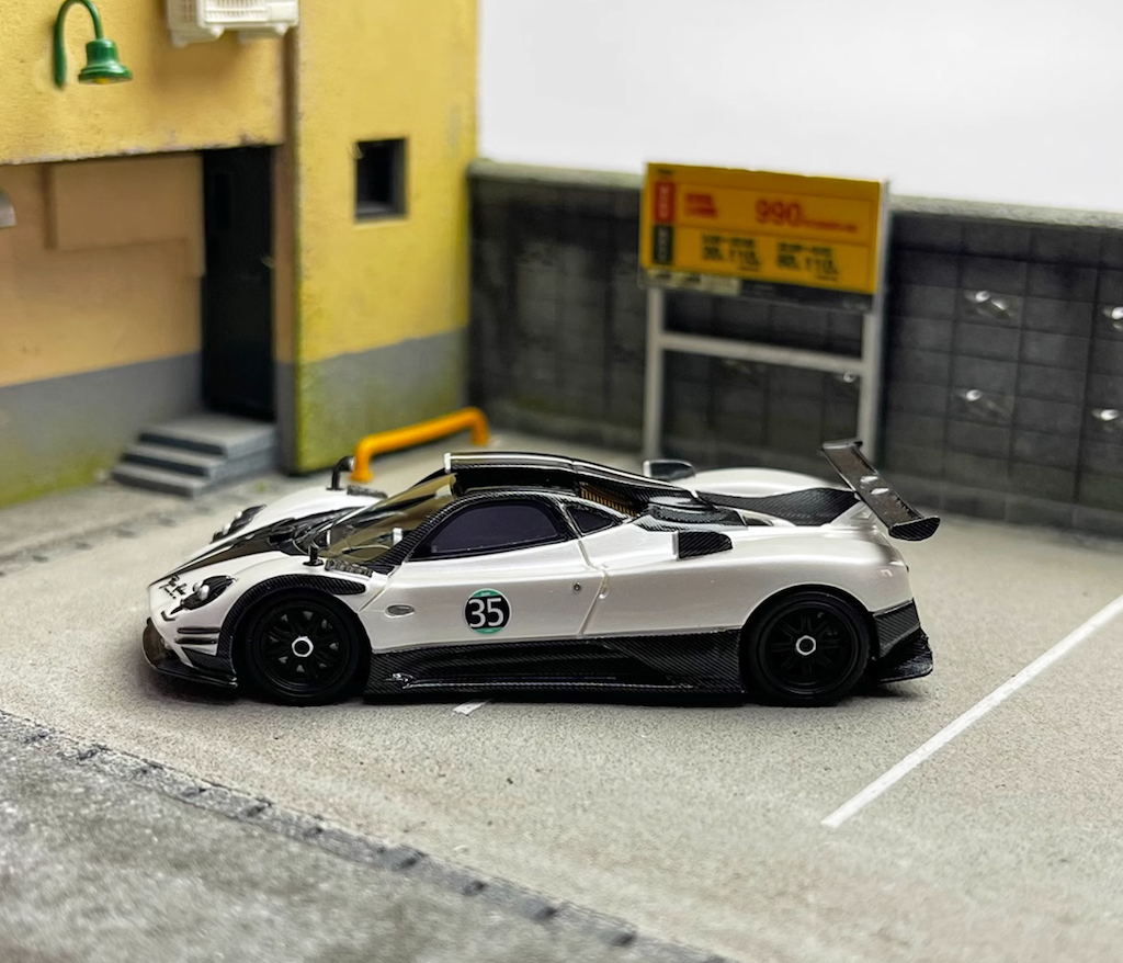 U2 1:64 Pagani Zonda 760LH White Resin model