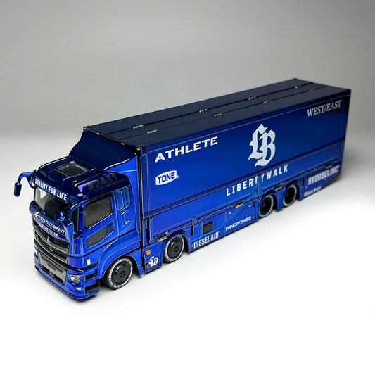 GCD 1:64 Mitsubishi Fuso Super Great Transport LBWK APA Expo Chrome Blue