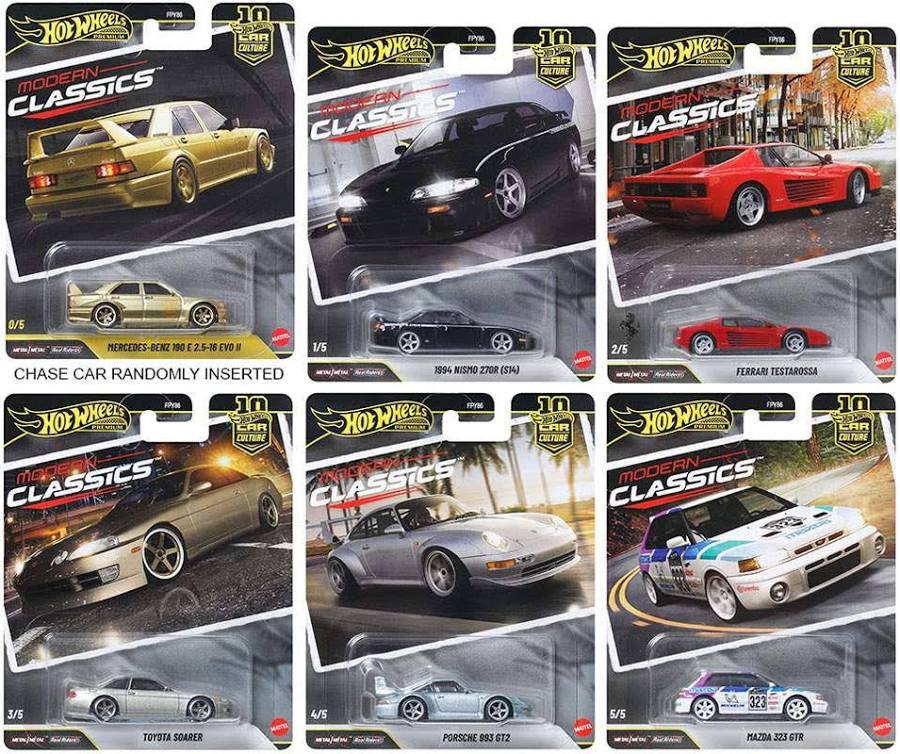 1 set of Hot Wheels 1:64 Car Culture 10th Anniversary 2026 S