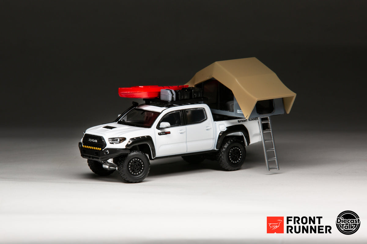 ミニカー TOYOTA TACOMA TRD PRO 1/64 Toyota Tacoma TRD PRO Pickup Truck Black with Stripes 1/64