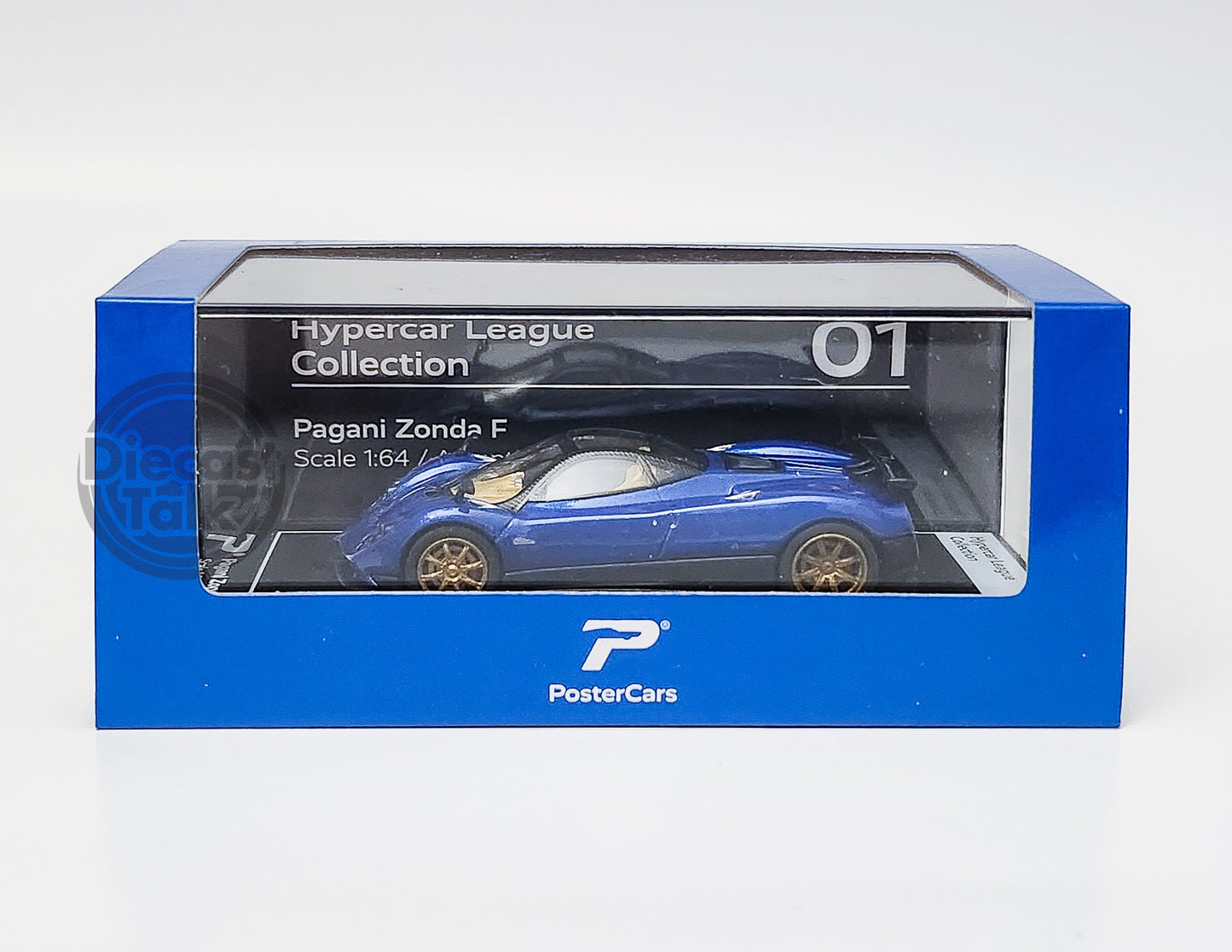 PosterCars 1/64 Pagani Zonda F Argentina Blue