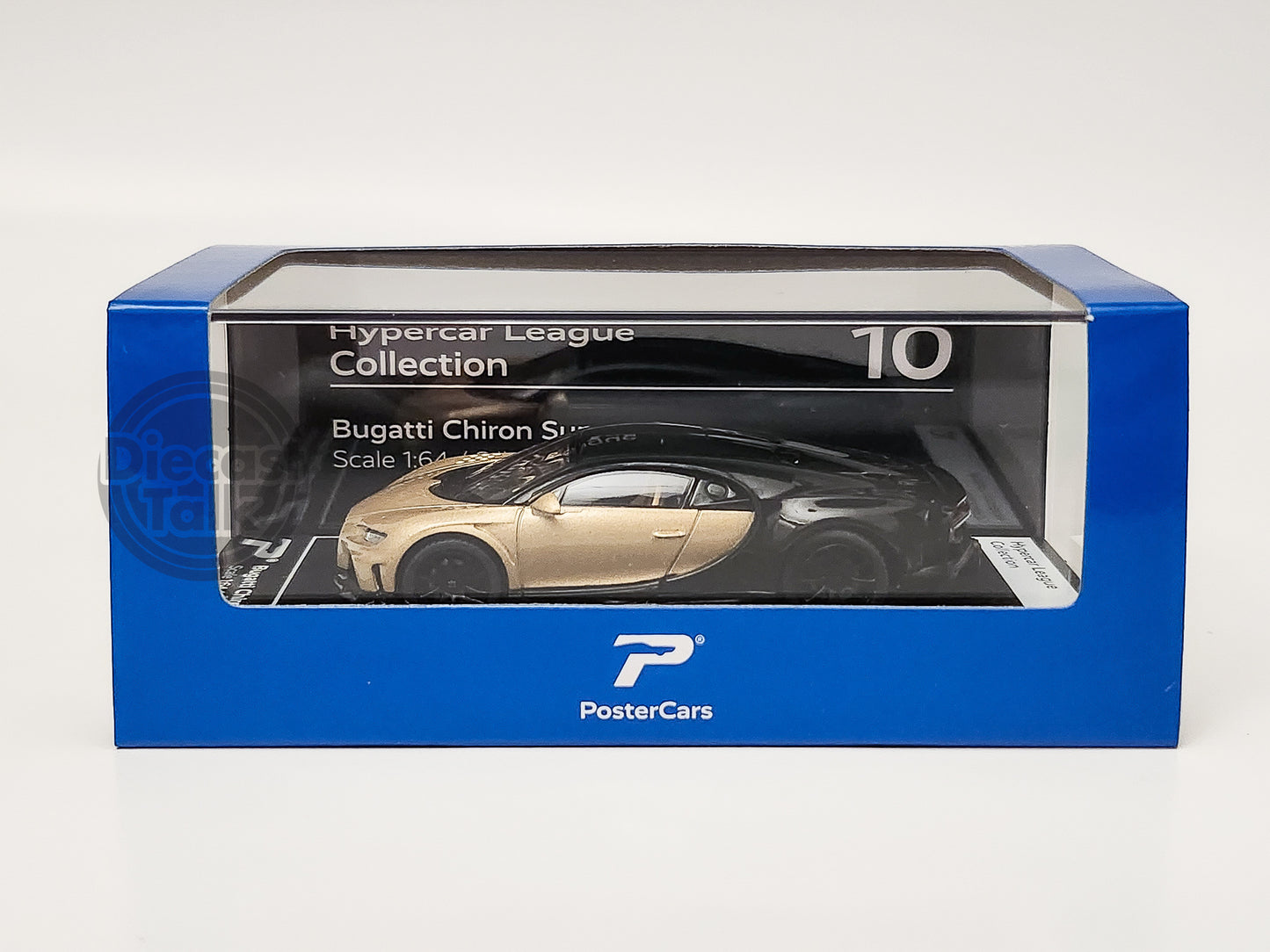 PosterCars 1/64 Bugatti Chiron Supersport Silk/Nocturne Black