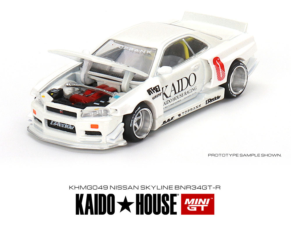 Kaido House x Mini GT 1:64 Nissan Skyline GT-R (R34) Kaido Works